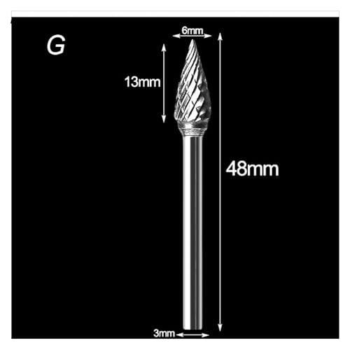 Fresa de carburo de tungsteno con punta de 3mm miniatura 2