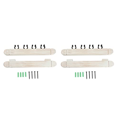 Bloepum 2 Pair 4 Pool Cue Rack, Billiard Stick Holder Wall Mount, Pool Table Rods Clip,Billiard Accessories