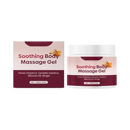 ボディマッサージジェル100グラム/3.53オンス-生姜と栗を含む植物配方の専門マッサージ潤滑剤 (1)