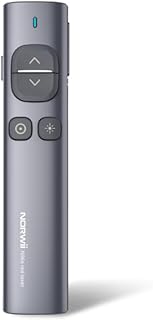 Norwii N96s Wireless Spotlight Presentation Remote Rechargeable Type A-32GB UDisk Receiver Digital & Physical Laser Pointer Presenter for LED LCD TV Air Mouse,Timer, Highlight, Magnify Win/Mac
