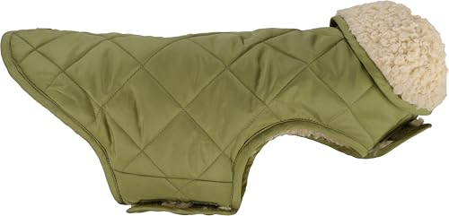 dog coat, Flamingo Bonnie Green, A:30cm B:31-32cm C:46-49cm, polyester, water-repellent, plush inner lining - Image 2