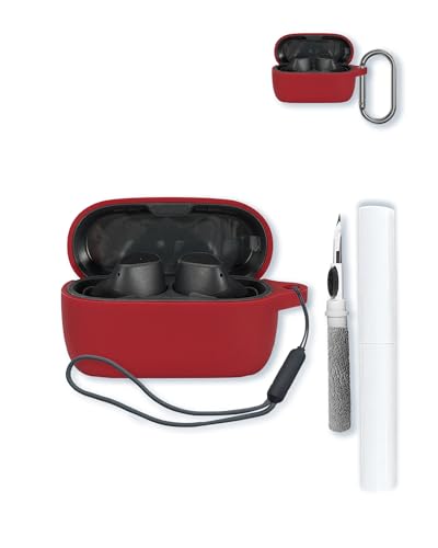 Jabra Elite 3/Elite 4�C���z���p�P�[�X�A�\�t�g�v���e�N�e�B�u�ABOVUGAC�V���R���P�[�X�J�o�[ �L�[�`�F�[��&�N���[�j���O�L�b�g&�X�g���b�v�t�� Jabra 3/Jabra 4�C���z���p-�_�[�N���b�h