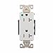 Eaton TR8362W Extra Heavy-Duty Hospital Grade Decorator Duplex Receptacle, 20 Amp, 125V