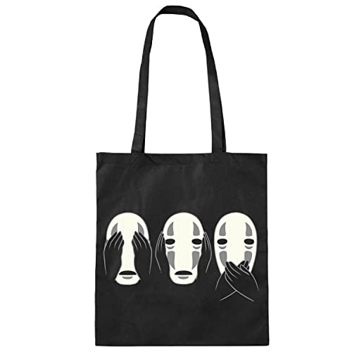 El Desván Nerd Ver, Oir, Callar Sin Cara - Bolso de tela tote totebag