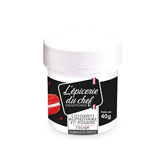 Epicerie du Chef Colorant Artificiel en Poudre Rouge 40 g