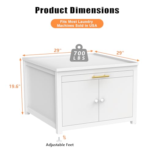GDLF Laundry Pedestal Heavy Duty Metal Washer and Dryer Stand 29" Universal F...