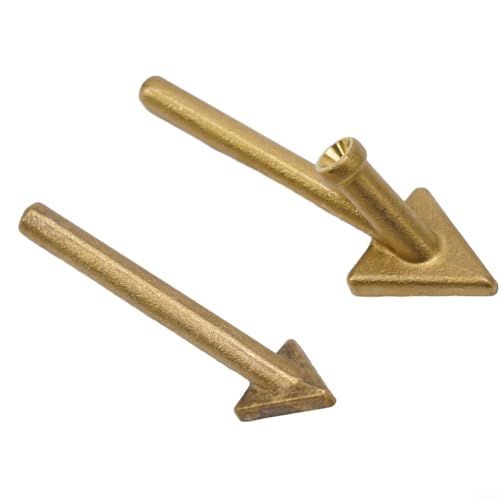 2 Pack Plastic Welding Replacement Tips, Soldering Iron Tips 80 Watt, Triangular Copper Head Welder Soldering Brazing Equipment for 80W Auto Bumper Repairing