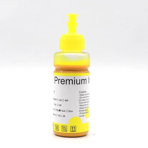 100ml���؃C���NL805 L210 L355 L1800 ET2720 ET-2750�p�}�O�J�b�vT�V���c�M�]���L�b�g�pET-2750(Sublimation Ink-Y)