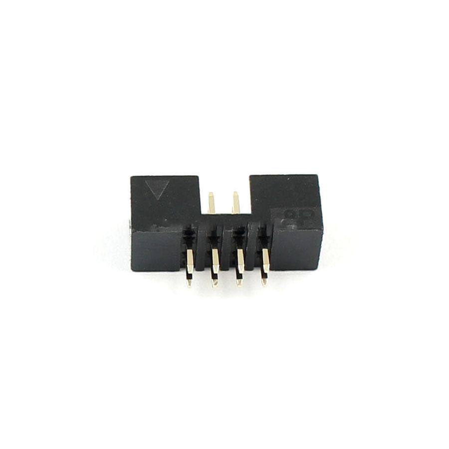 Generic 100 Pcs 2mm 2x4Pin 8 Pin Straight Male Shrouded PCB Box header IDC Socket