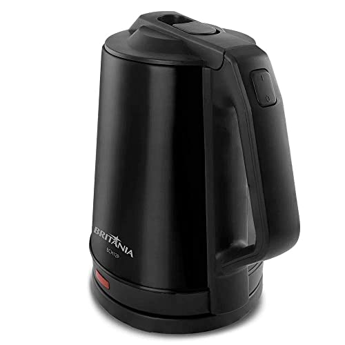 Chaleira Elétrica Britânia, Preta, Acabamento em Aço Inox, 1,9L BCH12P 127V