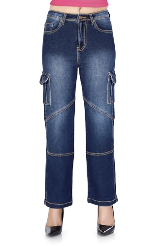 Image of TWGE - Women's Mid Rise Straight Fit Pants - Relaxed Fit Cotton Trousers with Drawstring Waist - Lightweight Everyday Wear