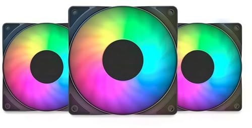 Image of NEXSA 120mm RGB PC Cabinet Cooling Fan for Gaming Computer Case | Generates high volume air circulation streams across internal system components to maintain cool gaming hardware.