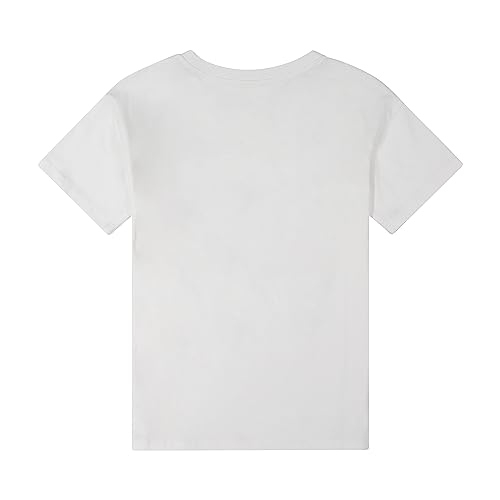 Image of Puma Girls Core Logo Short Sleeve T-Shirt, Crewneck, Soft and Lightweight