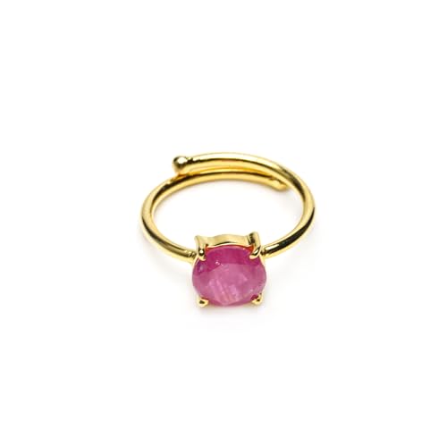 Bague saphir rose bijou minimaliste quotidien pour homme et femme