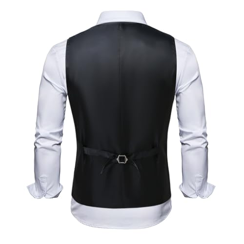 Men Trendy Sequins Suit Vest Formal V-neck Shiny Waistcoat Single Breasted Casual Regular Fit Prom Party Tuxedo Vests3