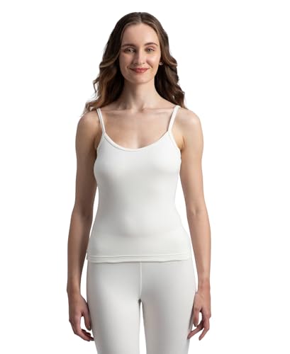 Image of Jockey 2548 Women's Super Combed Cotton Rich Brushed Thermal Camisole with StayWarm Technology Off White M