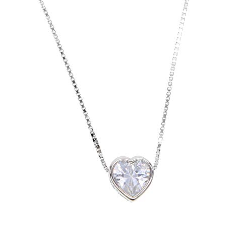 Pendentif Sterling Minuscule pour femme : mini collier de charme en argent 925