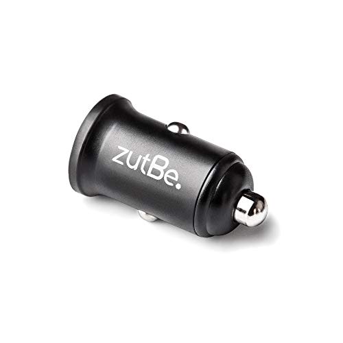 zutBe Dual USB-A 36W with one QC 3.0 Compact Metal Fast Car Charger for iPhone 14 13 12 SE 11 X 8 7 & iPad; Samsung Galaxy S20 S1 Note OnePlu, Pixe, & more [Be Charitable, Durable, Confident]
