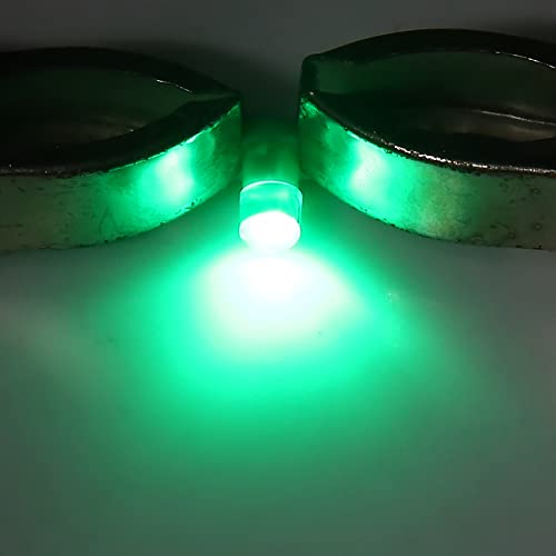 uxcell 5 piezas bombillas LED verdes T3 para tablero 12V miniatura 5