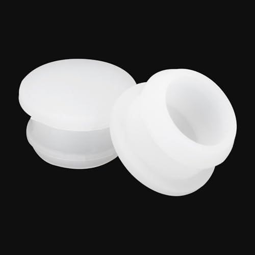 Image of MECCANIXITY Silicone Snap in Locking Hole Plugs Rubber Panel Seal Cover Flush Type Panel Round for Kitchen Rubber Bulkheads Waterproof Sealing Plugs 19mm /0.75 Inch Dia Transparent,Pack of 10