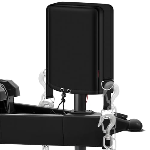 BOYISEN RV Jack Cover, 900D Oxford Fabric Waterproof Electric Tongue Jack Cover for Travel Trailer, RV Essentials Accessories for Outside Protection