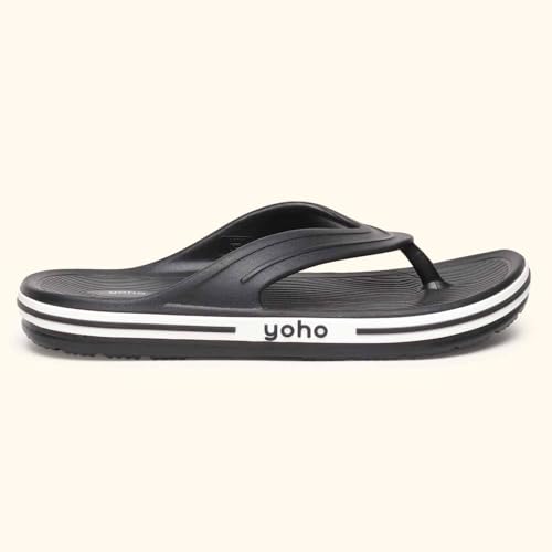 Image of YOHO Grip Orthopedic Slippers for Men | Waterproof Monsoon Footwear | Footpharma Footbed & TripleDense Foam | Anti-Skid Chappals