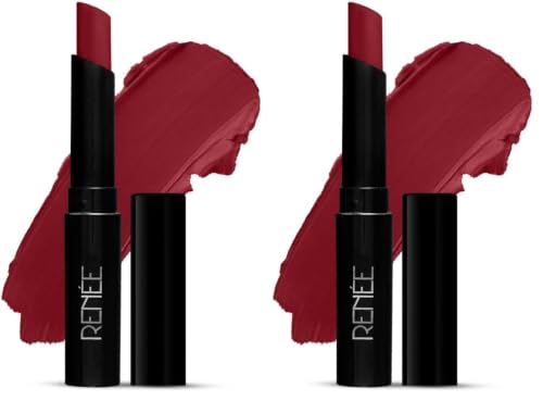 Image of RENEE Very Matte Lipstick - Rouge l Long Stay l Hydrating, Nourishing Lips l Transfer Proof, Smudge Proof l Intense Color Pay Off l Full Coverage l Weightless l Velvety, Smooth Finish l 1.6 g