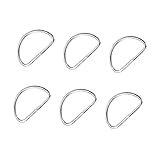 Cabilock 20stücke Metall Schultergurt d Ringe Halbrunder Taschenring d Schnalle Zubehör Für Gepäck Kleidung Rucksack Gürtel