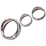 CmgVnrDVr Anillo embellecedor de faros delanteros de 7 pulgadas y anillo embellecedor de luz antiniebla de 4,5 pulgadas compatible con FLD 2012 16