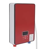 Mini Durchlauferhitzer Warmwasserbereiter energiesparend 6.5 kW für Handwaschbecken Elektrische Durchlauferhitzer Untertisch Platzsparend Multifunktionsdisplay für Küchenspüle + Wachbecken
