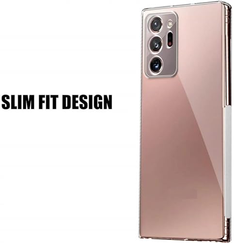 Image of BOXXO Flexible Back Cover for Samsung Galaxy Note 20 Ultra | Back Cover Transparent Clear Shockproof Case Four Corner Protection | Slim Protective Mobile Phone Cover for Samsung Note 20 Ultra