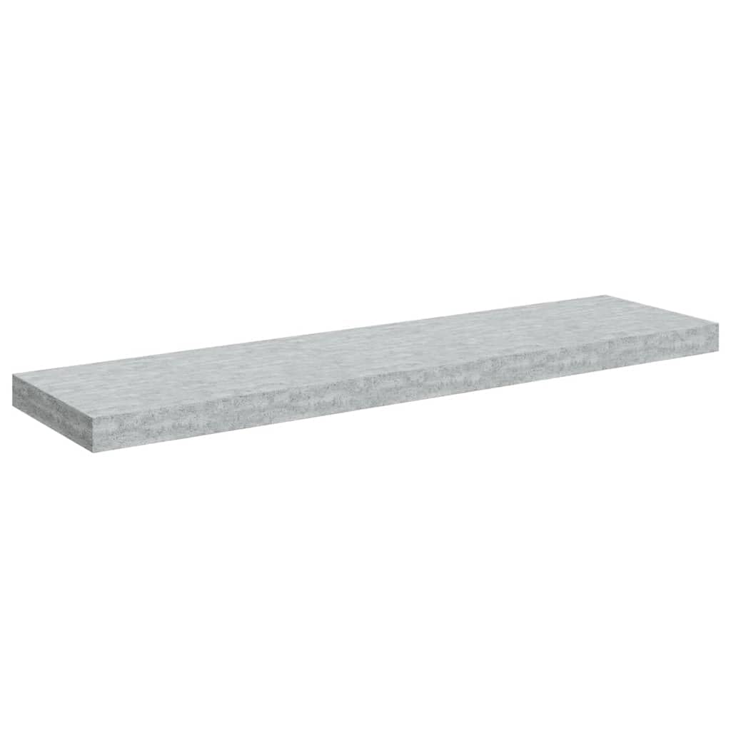 Estantería flotante gris hormigón 90 x 23,5 x 3,8 cm, estante de pared de madera de panal MDF con marco de metal, soporte invisible, para libros, decoración, dormitorio, cocina, resistente y