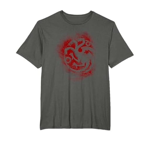 Game of Thrones Targaryen Sprayed Outline Sigil Camiseta | Ya disponible en tu tienda friki favorita! En mundofriki.es!