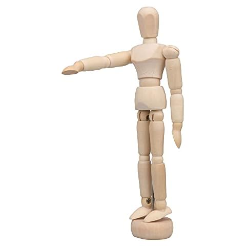 BQLZR 5.5Inch Artists Wooden Manikin Mannequin Moveable Adjustable Limbs Human Cover