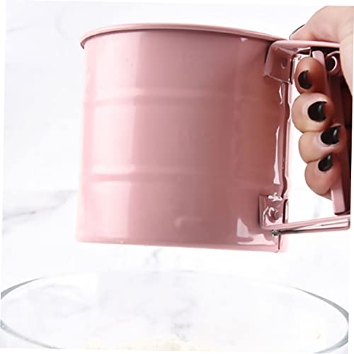 COLLBATH Handheld Sifter Baking Filter Semi Automatic Flour Sifter with Fine Mesh for Flour Powdered Sugar Bread Pizza Dough Cookies Home Baking Gadget 6.30X4.17X3.78in - Image 9