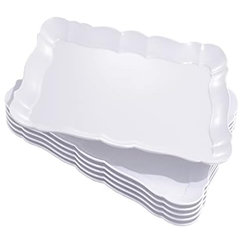BBG Rectangle Plastic Serving Trays Cover