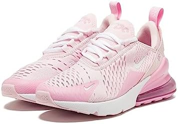 Nike Girl's Air Max 270 (Big Kid) Pink Foam/White/Pink Rise 6 Big Kid M | Image 2