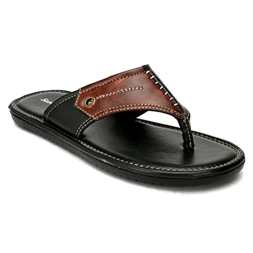 Image of San Frissco Men's Sandal Anti Slippery Chappal with Sturdy Grip /Ultra Soft Lightweight Durable Chappal for Outdoor Use /Festive Ethnic Wedding Slip on Slippers for Men