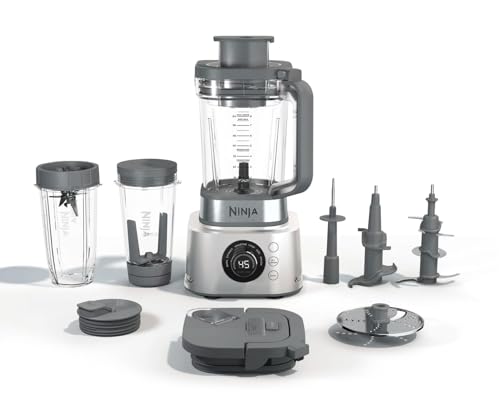 Ninja - Sistema de Cocina 3 en 1, Set Licuadora con 6 programas, Gris | SS400