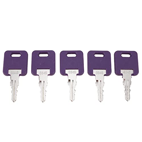 Image of DVPARTS 10X RV Camper Keys Key #345 G345 013-690345 Compatible with Global Link RV Trailer Camper Keys Purple