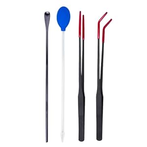 ycezw Reptilien Futterpinzette mit Gummispitze