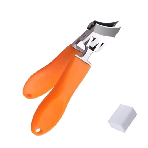 Alicates de acero inoxidable antisalpicaduras, cortador de uñas oblicuos, herramienta de manicura y pedicura para hombres y mujeres, uñas de acero inoxidable