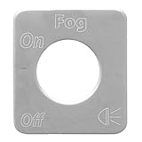 GG Grand General 68538 Stainless Steel Fog Lights Switch Plate for Kenworth