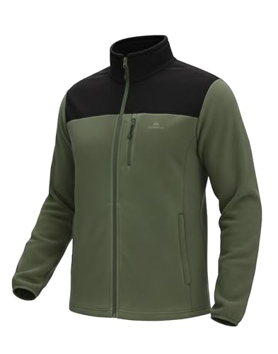 Pioneer Camp Fleece Jacket Men Full Zip Polar Lightweight Windproof