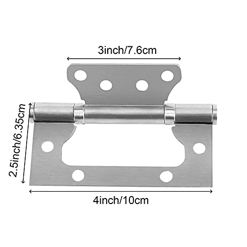 Commercial Grade Ball Bearing Hinge, 4-1/2 Inches, Square Corner, 134 Gauge, Polished Brass by Stone Harbor Hardware