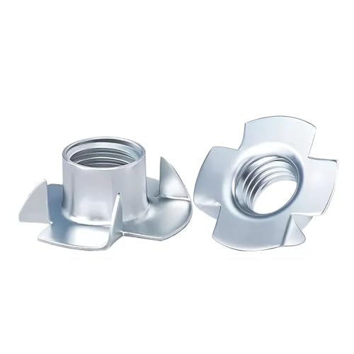 100 pezzi di dado a quattro griffe, a forma artiglio, a for altoparlanti, accessori for viti for mobili, incorporato(M5)