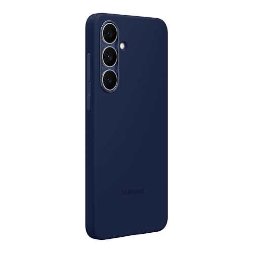 Image of SAMSUNG Galaxy S25 FE Silicone Phone Case, Colorful Phone Cover, Functional, Comfortable Design, Easy to Hold, US Version, Dark Blue