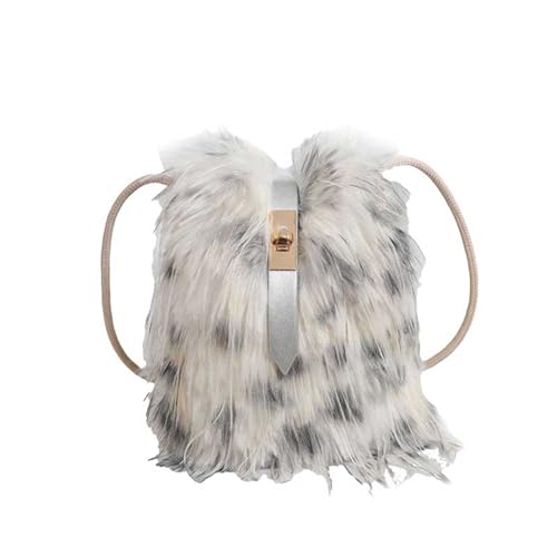 Extolove Furry Purse, Faux Fur Crossbody Bag Y2K Fluffy...