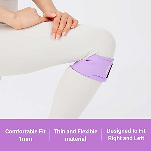 Heybody Slim Air Knee Brace | Knee Pain Relief Patella Protection Support | Hiking Soccer Basketball Running Cycling Yoga Judo Wrestling Skating Tennis Volleyball Squat (Gray, Large) #TOP1