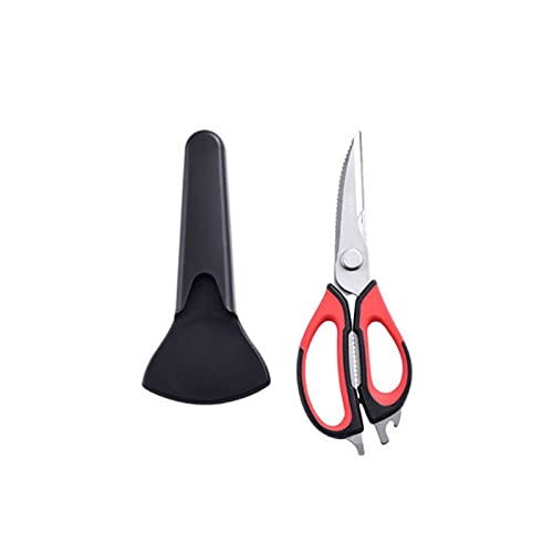 Tijeras para ensalada Tijeras potentes, mango antideslizante, portátiles, aptas para cortar pollo y sándwiches de nueces